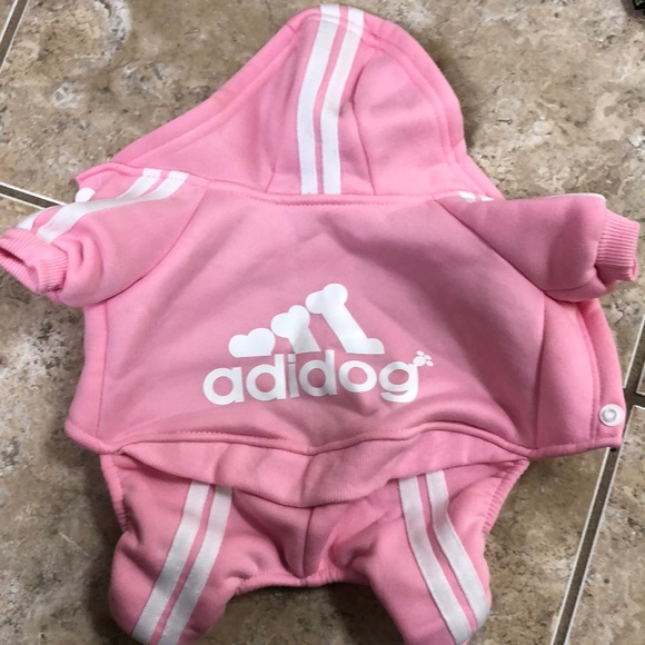 Adidog pink tracksuit S for puppies - Picture 1 of 3